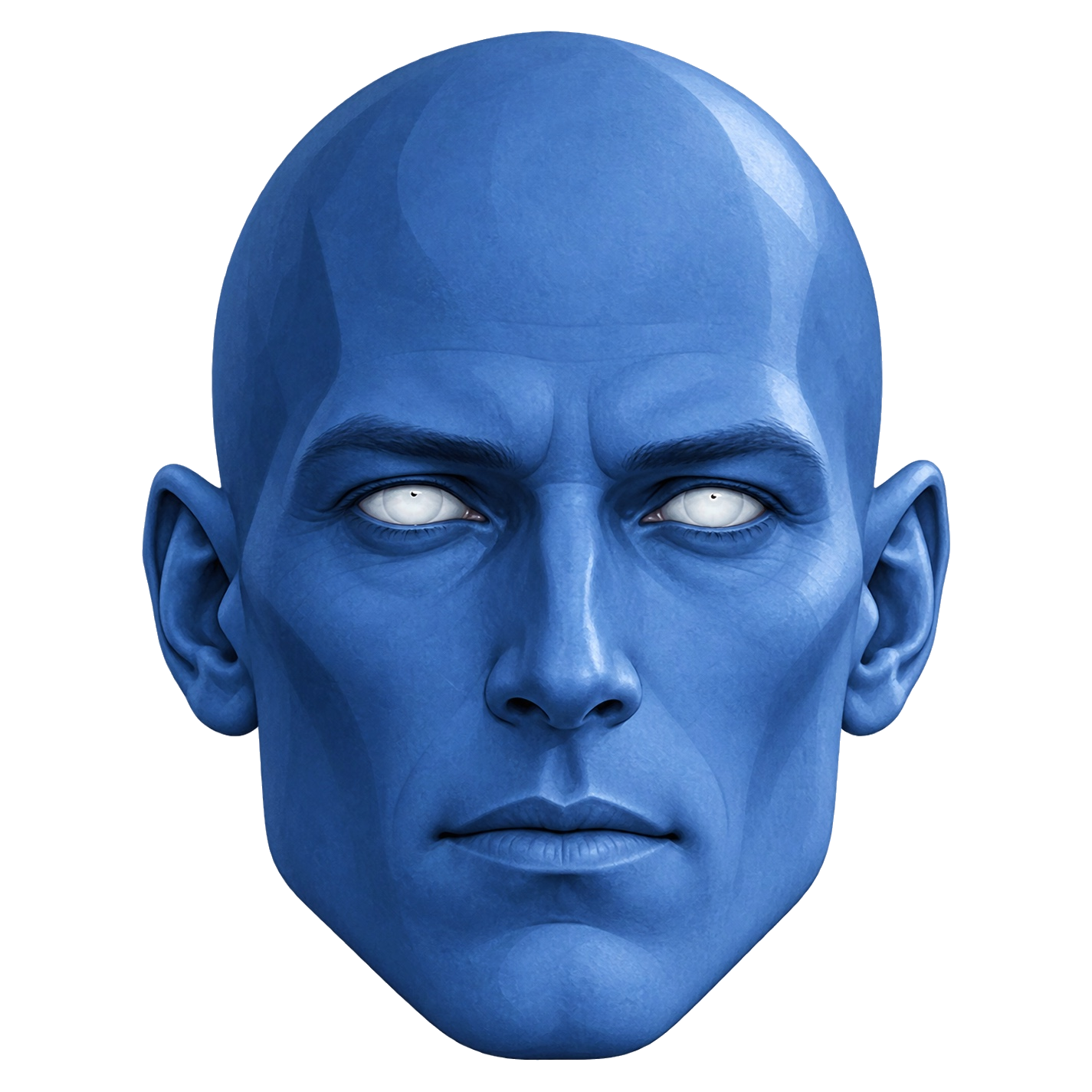 Head, for a dark ground